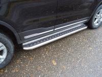 Пороги с площадкой 60,3 мм для Geely Atlas 2018-