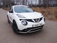 Защита передняя (кенгурин с вставкой) 42,4 мм для Nissan Juke 2014- (2WD)
