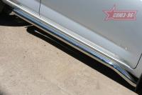 Пороги труба d 60 (компл 2шт) с уходящими под машину концами "Toyota RAV-4" 2010-