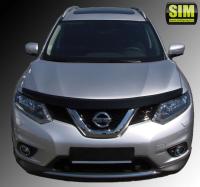 Дефлектор капота Nissan X-Trail (2015-) (темн.)