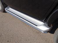 Защита порогов 42,4 мм для Mitsubishi L200 2015-2018