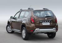 Защита заднего бампера d42+d42 Renault Duster 2015-