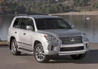 Защита штатного порога d42 Lexus LX 2014-2015
