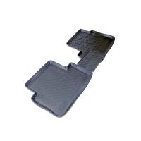 Автомобильные коврики Норпласт для Ford Tourneo Connect (2006-) задние (черные)(перемычка), полиуретановые