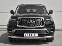 Защита переднего бампера d76 секции INFINITI QX80 2018-