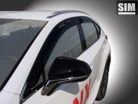 Дефлекторы боковых окон Lexus NX (2014-) (4шт.) (темн.)