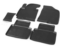 Автомобильные коврики Rival для Kia Sportage 5-дв. 2010-2016, полиуретан, с крепежом, с перемычкой, 5 шт., 12805001