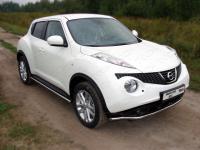 Защита передняя нижняя 42,4 мм для Nissan Juke 2011-2014 (2WD/4WD Turbo)