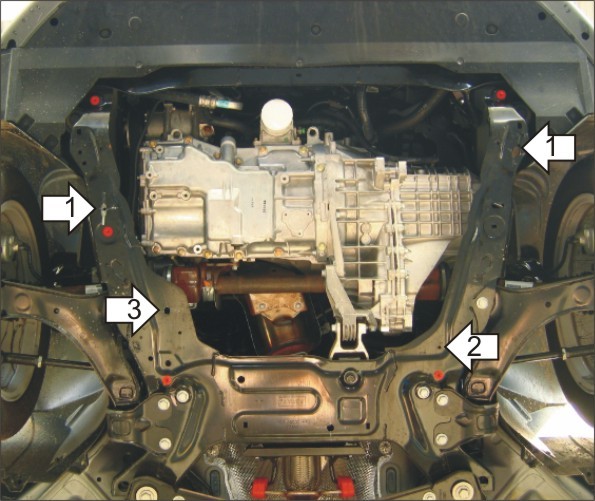 Фото Защита Motodor для картера и кпп Ford Galaxy (2006 по наст.)