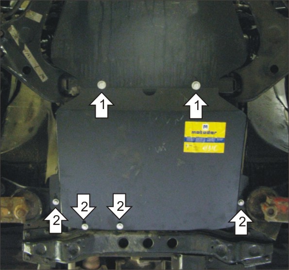 Фото Защита Motodor для кпп Mitsubishi Pajero Sport (1998-2008)