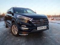 Защита передняя (уголки) 42,4 мм для Hyundai Tucson 2015-2018