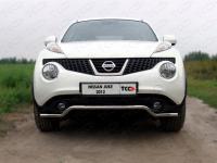 Защита передняя (кенгурин) 42,4 мм для Nissan Juke 2011-2014 (2WD/4WD Turbo)