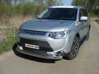 Решётка радиатора нижняя 12 мм для Mitsubishi Outlander 2014-2015