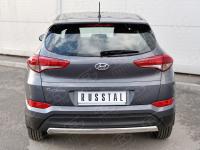 Защита заднего бампера 75х42 дуга (кроме Hi-Tech) HYUNDAI Tucson 2015-2017