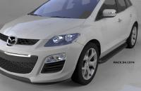 Пороги алюминиевые (Sapphire Black) Mazda (Мазда) CX7 (2011-)