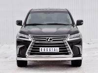 Защита переднего бампера d76 секция LEXUS LX450d-LX570 2015 (кроме F-Sport)