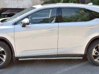 Пороги труба d63 секция (вариант 1) LEXUS RX200t 2015-