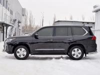Защита порогов труба d42 (вариант 3) LEXUS LX450d-LX570 2015 (кроме F-Sport)