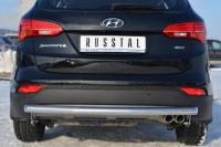 Защита заднего бампера d63 (дуга) HYUNDAI Santa Fe 2012-2015
