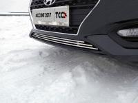 Решетка радиатора нижняя 12 мм для Hyundai Accent 2017-