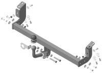 Фаркоп Мотодор с оцинкованным шаром на Daihatsu Atrai Wagon 2007-