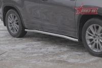 Пороги труба d60 Toyota Highlander (2014 по наст.)