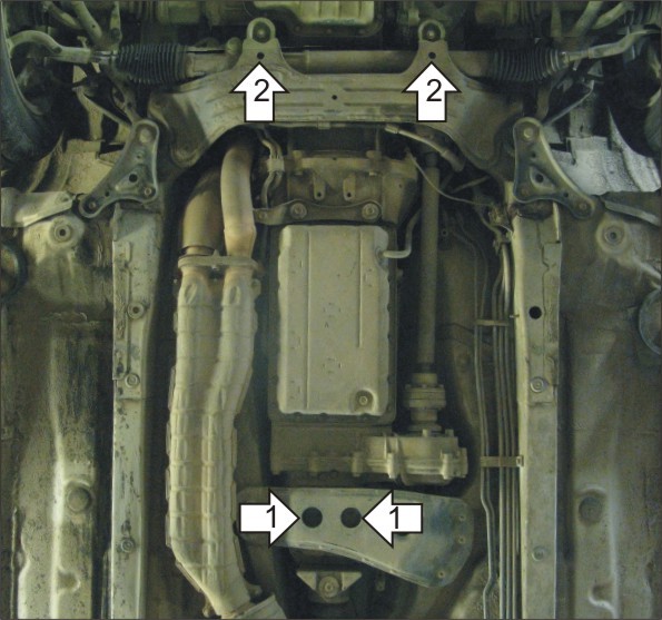 Фото Защита Motodor для КПП и РК TOYOTA MARK (SD) (2000-2004)