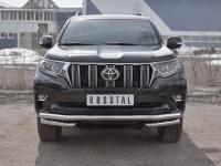 Защита переднего бампера d63 секции-d63 уголки TOYOTA LC PRADO 150 2017-
