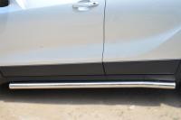 Пороги труба d63 (вариант 3) OPEL MOKKA 2013-