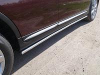 Пороги труба 42,4 мм для Infiniti QX 50 2016-2018