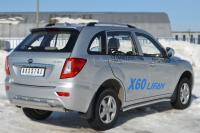 Пороги труба d63 (вариант 3) LIFAN X60 2011-2016