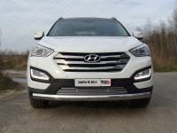 Решётка радиатора 16 мм для Hyundai Santa Fe (DM) 2012-2018