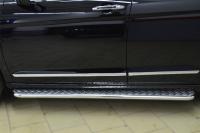 Пороги труба d42 с листом (лист алюм., проф. нерж)GREAT WALL Hover H6 2012-2013