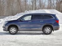 Пороги труба d63 (вариант 3) HONDA PILOT 2016-