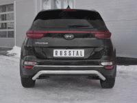 Защита заднего бампера d63 волна под машину KIA SPORTAGE 2018-