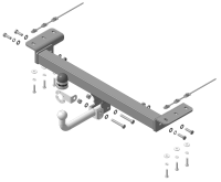 Фаркоп Мотодор для Chery Tiggo 4 I (2019-2023, 2024-) «с 1-го рестайлинга»