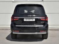 Защита заднего бампера d76 дуга INFINITI QX80 2018-