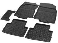 Коврики салона литьевые Rival для Nissan Qashqai 5-дв. (Российская сборка) 2015-н.в., резина, с крепежом, с перемычкой, 5 шт., 64105001