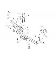 Фаркоп AvtoS для ГАЗ Валдай 33104 с 2010-