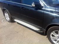 Пороги алюминиевые (Sapphire Silver) Volvo (Вольво) XC90 (2006-)