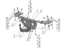 Фаркоп AvtoS для FIAT Albea (2002-2013)