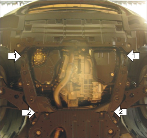 Фото Защита Motodor для картера и кпп Toyota Highlander (2011 по наст.)