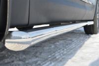 Пороги труба d76 (вариант 1) HYUNDAI Santa Fe 2009-2011