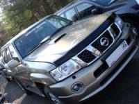Дефлектор капота Nissan Patrol (2004-2010) (темный)