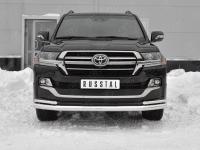 Защита переднего бампера d76 секции-d42 уголки TOYOTA LAND CRUISER 200 2018 EXECUTIVE LOUNGE