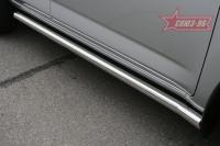 Пороги труба d 60 (компл. 2 шт) Toyota RAV-4 (2009-2010)