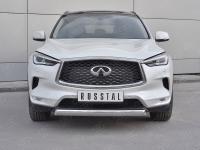 Защита переднего бампера d75х42 дуга INFINITI QX50 2018-