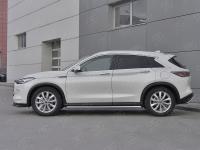 Пороги труба d63 (вариант 3) INFINITI QX50 2018-
