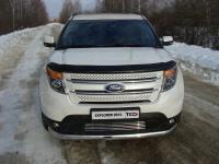 Решётка радиатора 12 мм для Ford Explorer 2012-2015