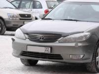 Дефлектор капота Toyota Camry (Тойота Камри) (2003-2005) (темный)